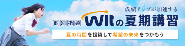 成績アップが加速するWitの夏期講習〜夏の時間を投資して希望の未来をつかもう